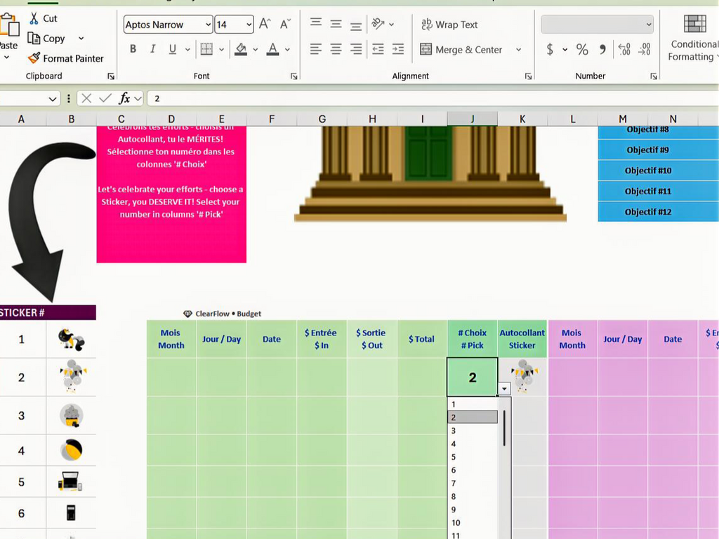Premium Dynamic Savings Dashboard • Girls 8–12 • Canada & USA • ADHD‑Friendly • Goals • Allowance (Copy)