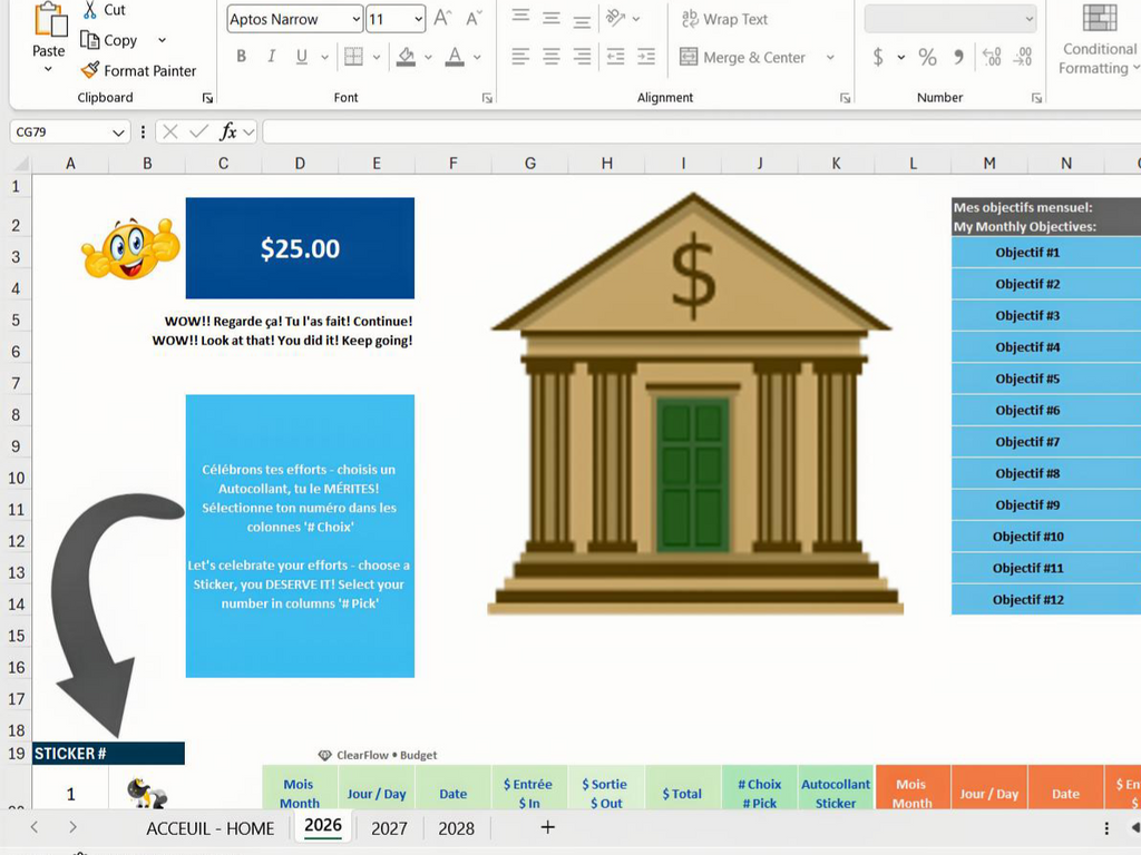 Premium Dynamic Savings Dashboard • Boys 8–12 • Canada & USA • ADHD‑Friendly • Goals • Allowance
