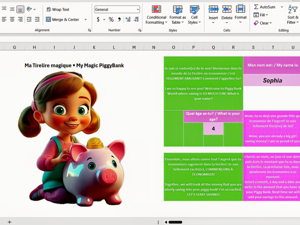 Magic Piggy Bank • Girls 4–7 • Canada & USA • Savings • Visual Goals Tracker