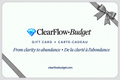 ClearFlow•Budget gift card with an actual rounded card silhouette and matching rounded border