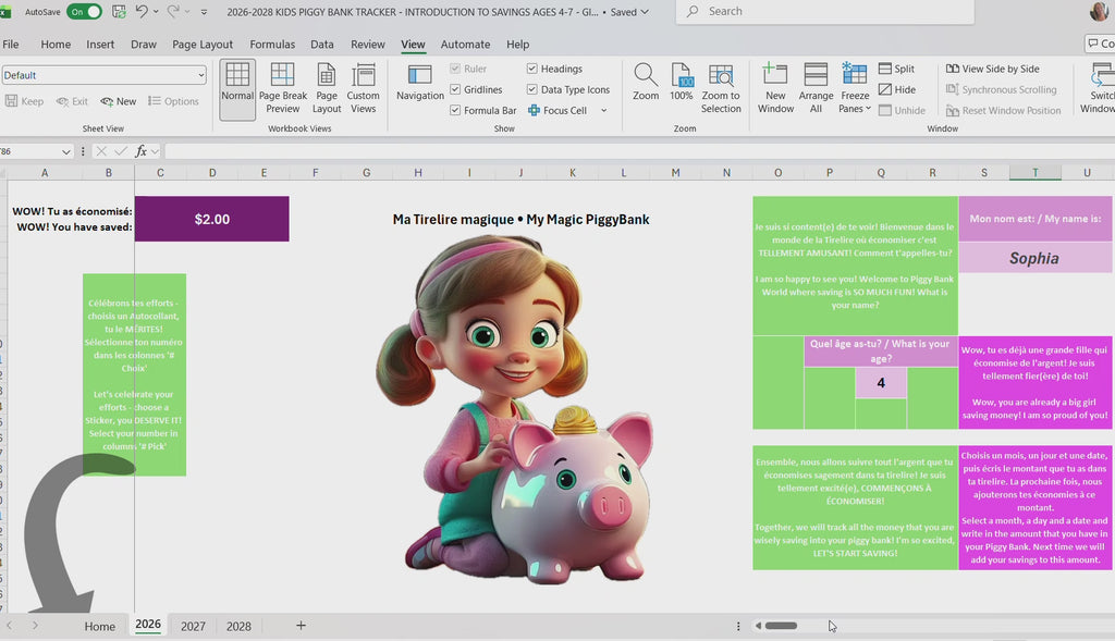 Magic Piggy Bank • Girls 4–7 • Canada & USA • Savings • Visual Goals Tracker