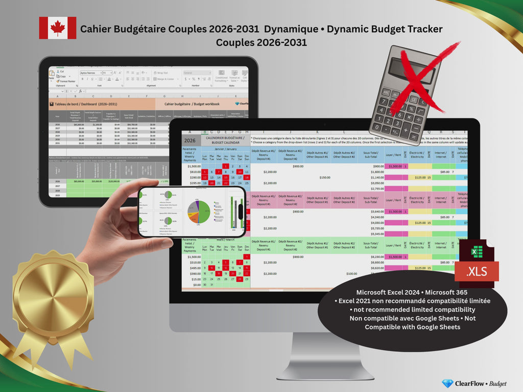 Premium Dynamic Budget System – Single Person • Système Dynamique Premium de Budget – Pour Personne Seule • Canada • 2026–2031 • Essence